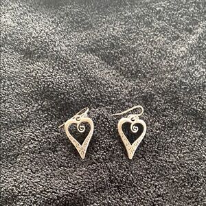 Brighton Silver Heart Earrings
